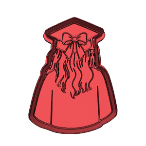 Graduation Cap & Gown Cookie Cutter