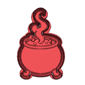 Halloween Witch Cauldron Cookie Cutter