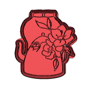 High Tea Floral Teapot Cookie Cutter