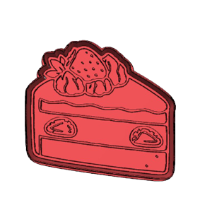High Tea Cake Slice Cookie Cutter