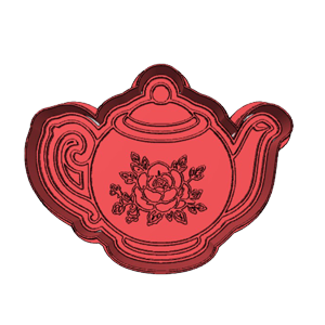 High Tea Floral Teapot Cookie Cutter