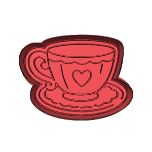 High Tea Teacup & Saucer Cookie Cutter