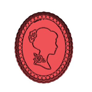High Tea Cameo Lady Cookie Cutter