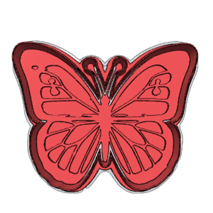 Infertility Awareness Butterfly Cookie Cutter