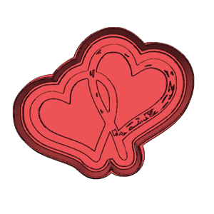 Infertility Awareness Heart Butterfly Cookie Cutter