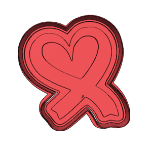 Infertility Awareness Ribbon Cookie Cutter