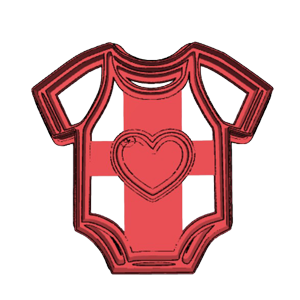 Infertility Awareness Baby Bodysuit Cookie Cutter