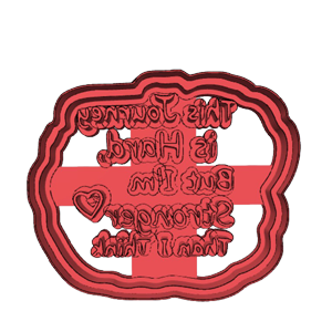 Infertility Awareness Inspirational Message Cookie Cutter