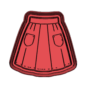 Mother’s Day Skirt Cookie Cutter