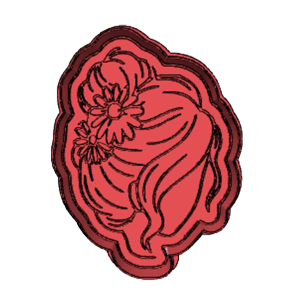 Mother’s Day Floral Mama Portrait Cookie Cutter