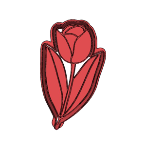 Mother’s Day Tulip Flower Cookie Cutter