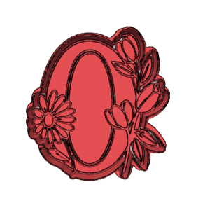 Mother’s Day Floral Mirror Cookie Cutter