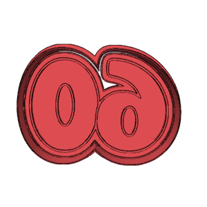 Birthday Number 60 Cookie Cutter