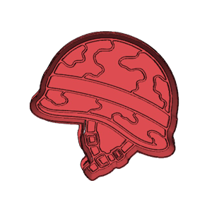 Military Army Helmet Cookie Cutter