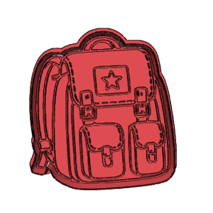Military Soldier Backpack Cookie Cutter