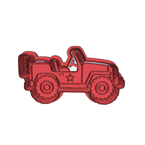 Military Jeep Cookie Cutter