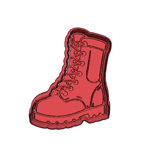 Military Combat Boot Cookie Cutter