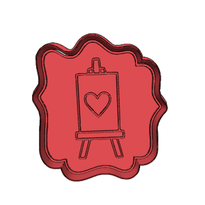 Picasso Baby Artist Easel Cookie Cutter