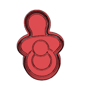 Picasso Baby Pacifier Cookie Cutter