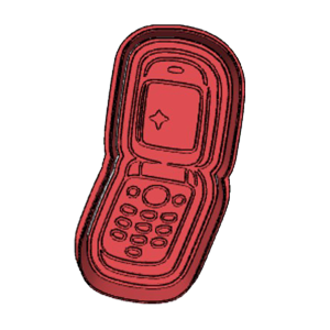 Retro Mobile Phone Cookie Cutter