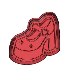 Retro Platform Shoe Cookie Cutter
