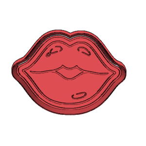 Retro Lips Cookie Cutter