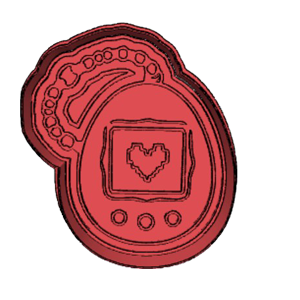 Tamagotchi Cookie Cutter
