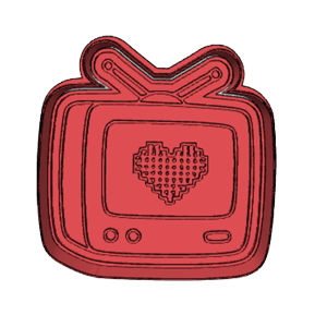 Retro TV Cookie Cutter