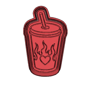 Retro Takeaway Cup Cookie Cutter