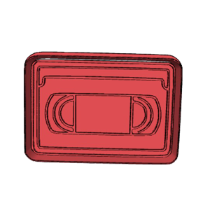 VHS Tape Cookie Cutter
