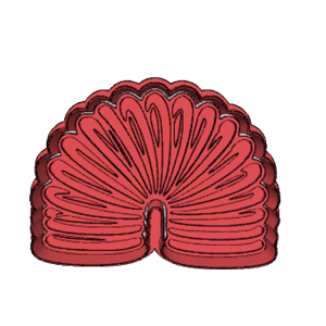 Retro Hair Scrunchie Cookie Cutter