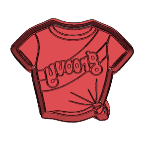 Retro T-Shirt Cookie Cutter