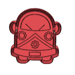 Retro Backpack Cookie Cutter