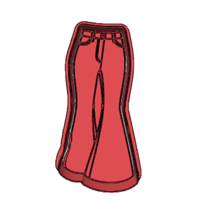 Flared Jeans Cookie Cutter