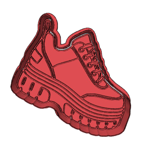Platform Sneakers Cookie Cutter
