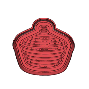 African Woven Basket Cookie Cutter