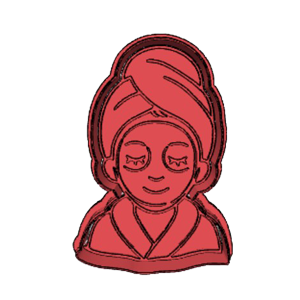 Spa Woman Cookie Cutter