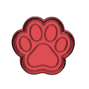 Paw Print Cookie Cutter