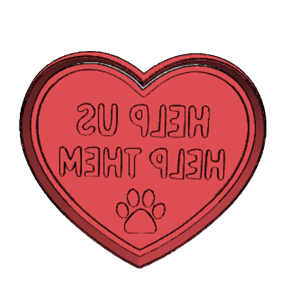 Help Us Help Them Cookie Cutter