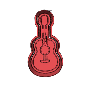 Acoustic Guitar Cookie Cutter