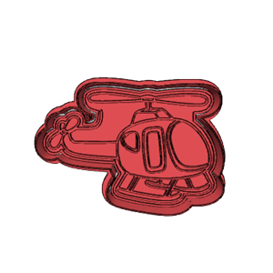 Rescue Helicopter Cookie Cutter
