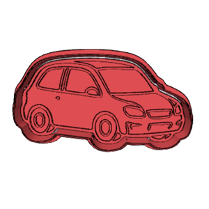 Compact Family Car Cookie Cutter
