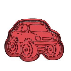 Monster Truck Cookie Cutter