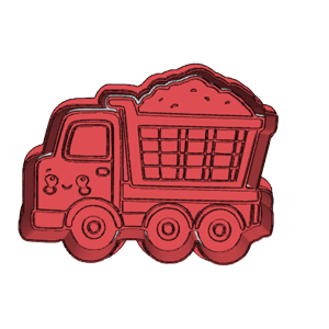 Cargo Delivery Truck Cookie Cutter