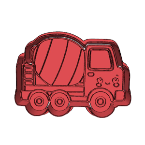 Concrete Mixer Lorry Cookie Cutter