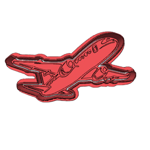 Airplane Travel Cookie Cutter