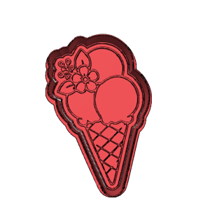 Ice Cream Cone Cookie Cutter