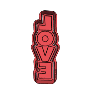 Love Word Cookie Cutter