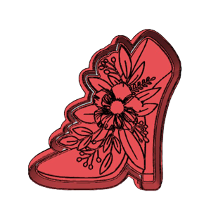Bridal High Heel Shoe Cookie Cutter
