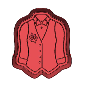 Groom’s Wedding Suit Cookie Cutter